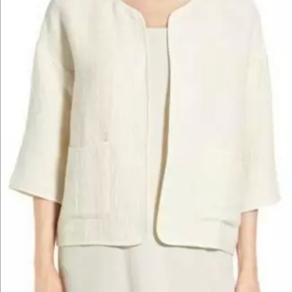 Eileen Fisher Linen Jacket. M/M